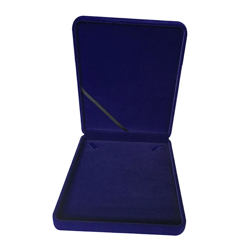 Бархатная шкатулка для ювелирных изделий, Подарочная коробка для ожерелья, серег, кольца, 19 х24х4 см, упаковочная коробка для хранения ювелир...