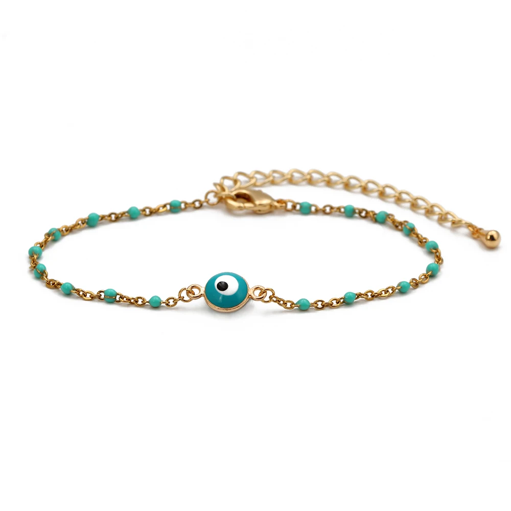 MEIBEADS 1pc Minimalist Evil Eye Beads Link Chain Bracelet Bangle MIYUKI Jewelry Fit Women Party Weddings | Украшения и