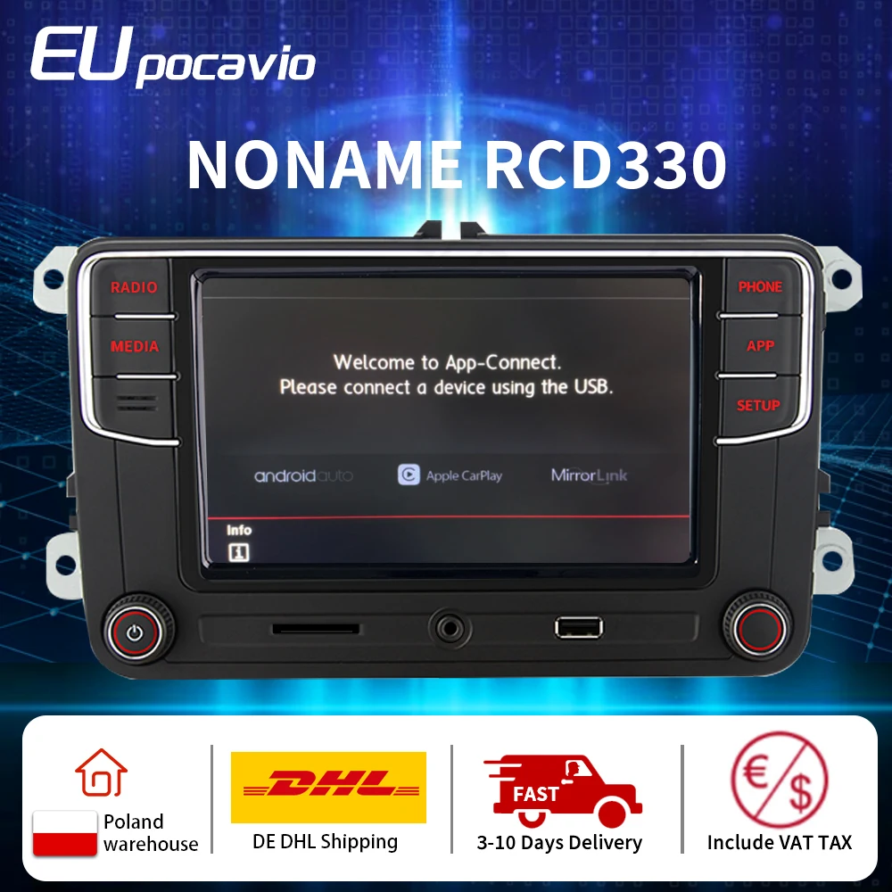 Автомобильное радио Noname RCD330 Carplay RCD340G Android Auto MIB головное устройство для VW Golf 5 6 Passat