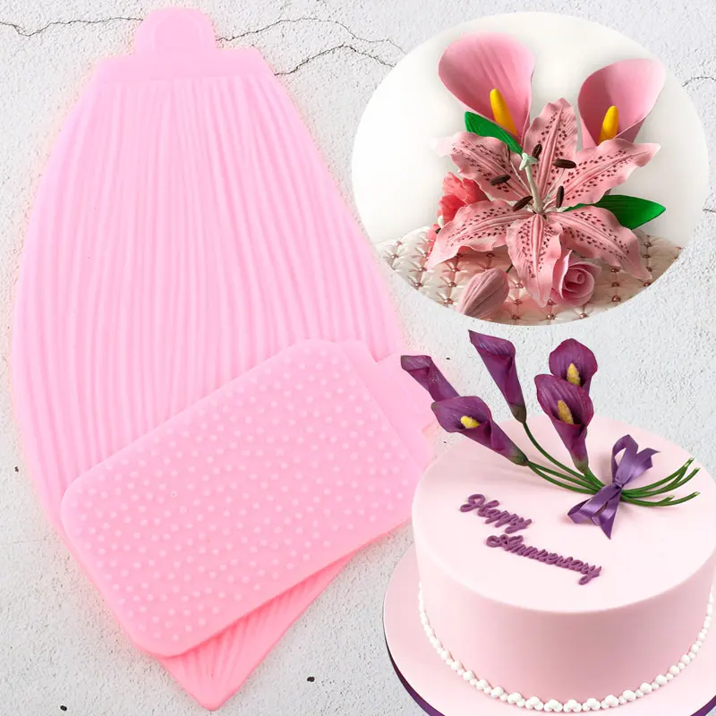 

Calla Lily Tulip Petals Cake Border Silicone Molds Sugarcraft Cake Decorating Tools Candy Polymer Clay Chocolate Fondant Moulds