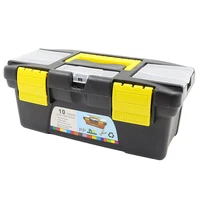 10 inch tool box multifunctional instrument parts hardware tool double layer storage box abs plastic toolbox electrician box