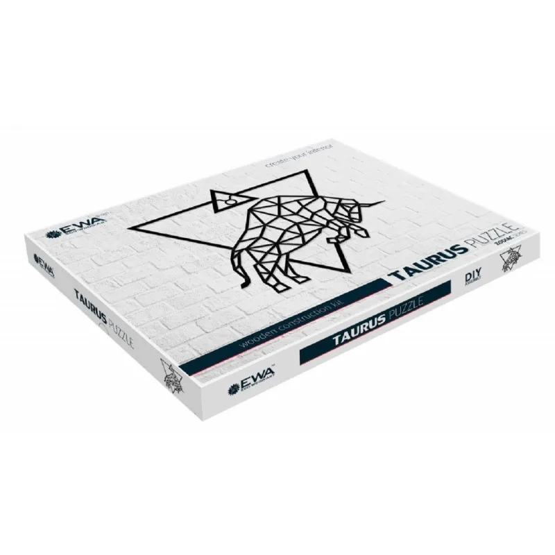 Деревянный декор настенный панно пазл EWA Design Телец | Деревянные конструкторы