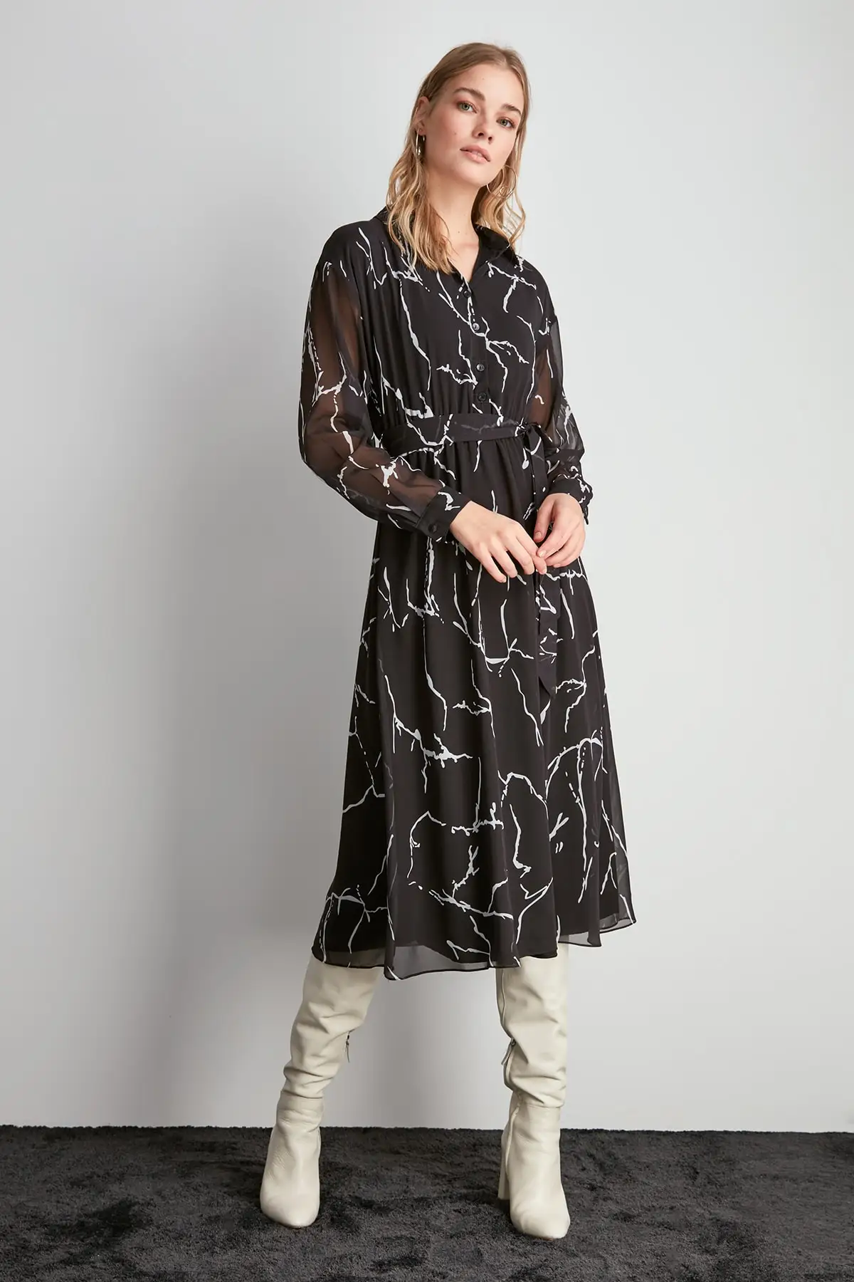 Trendyol платье с рисунком TWOAW20EL2140|Женские платья| |
