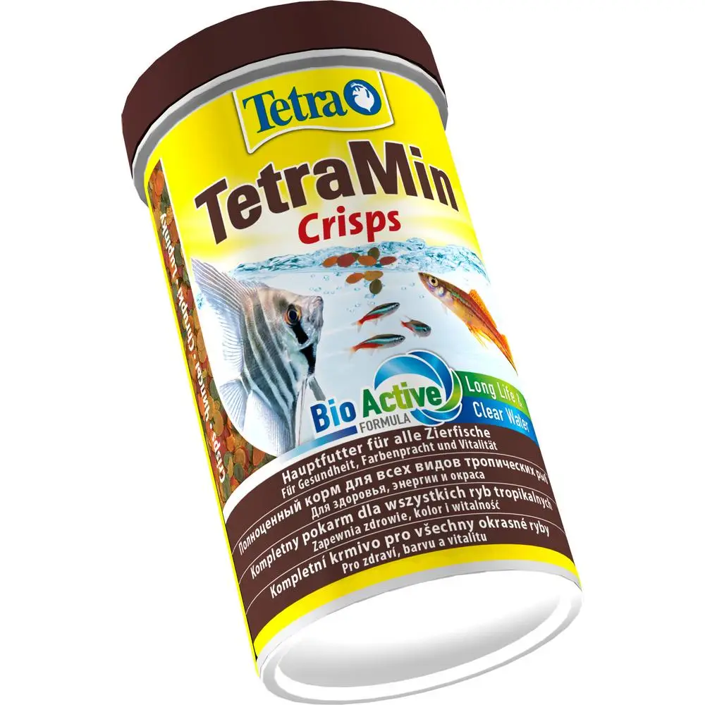 Tetra tetramin crisps 500 ml (chips) feed for all kinds of tropical fish high-quality chips nutritional ingredients complete diet ornamental bright