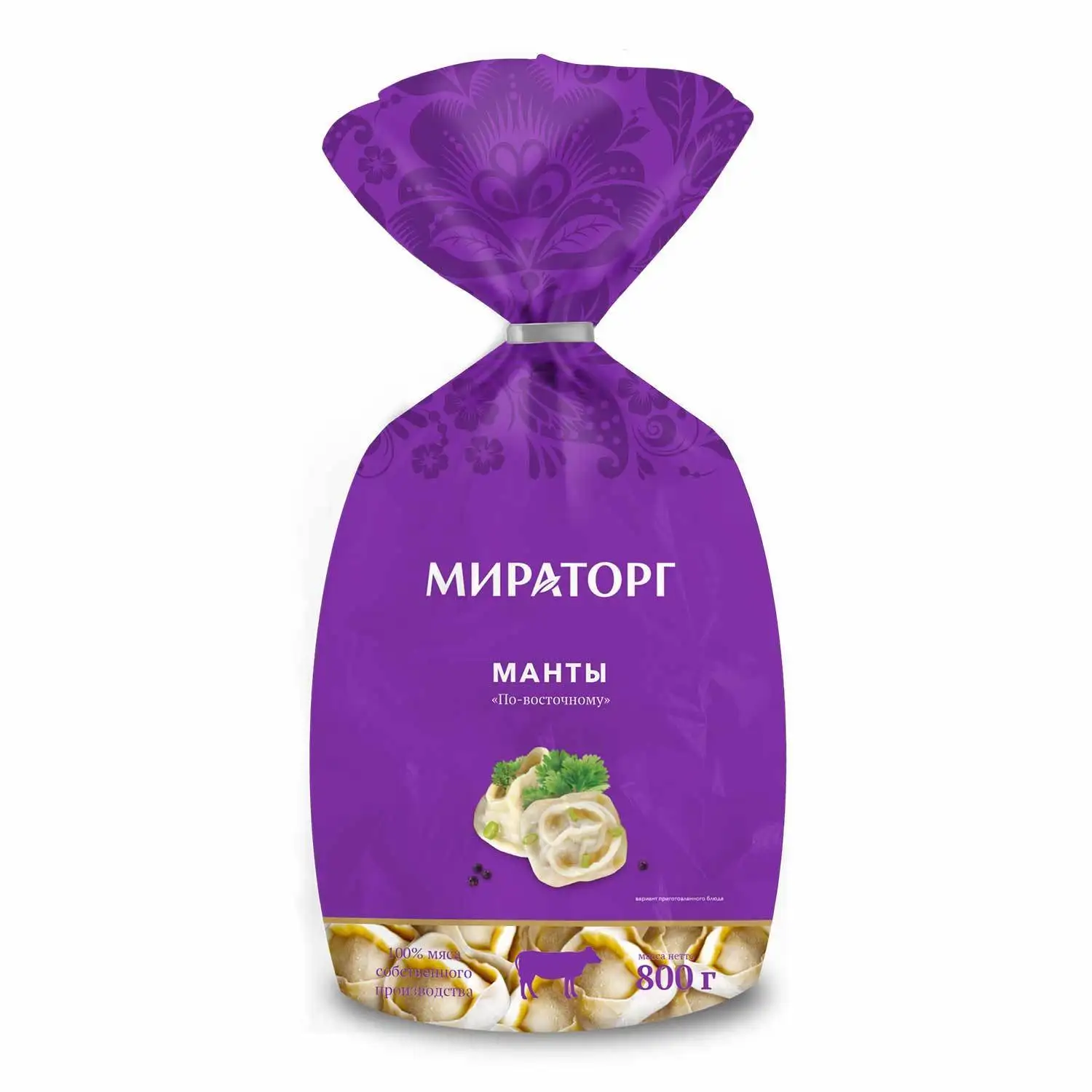 Манты Мираторг По восточному из говядины 800 г| |