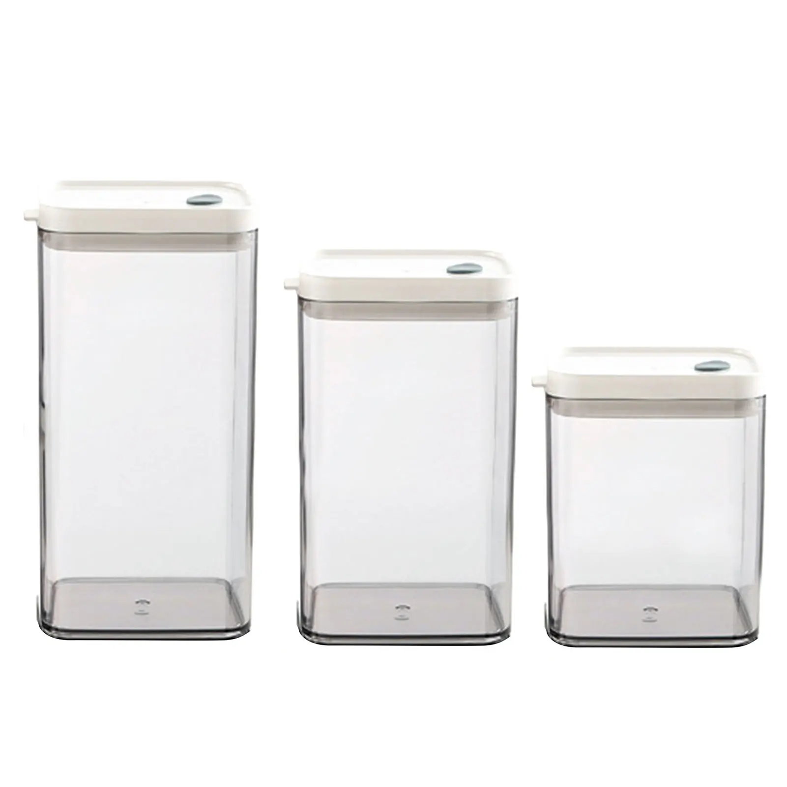 

Modern Style Kitchen Transparent Dust-proof Sealed Storage Tank Rice Grain Nut Seasoning Fruit Vegetables Food Snack Storage Box