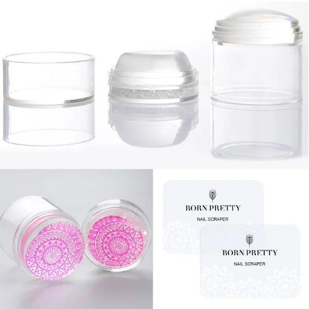 Born Pretty Штамп для стемпинга Dual XL Clear Jelly Stamper | Красота и здоровье