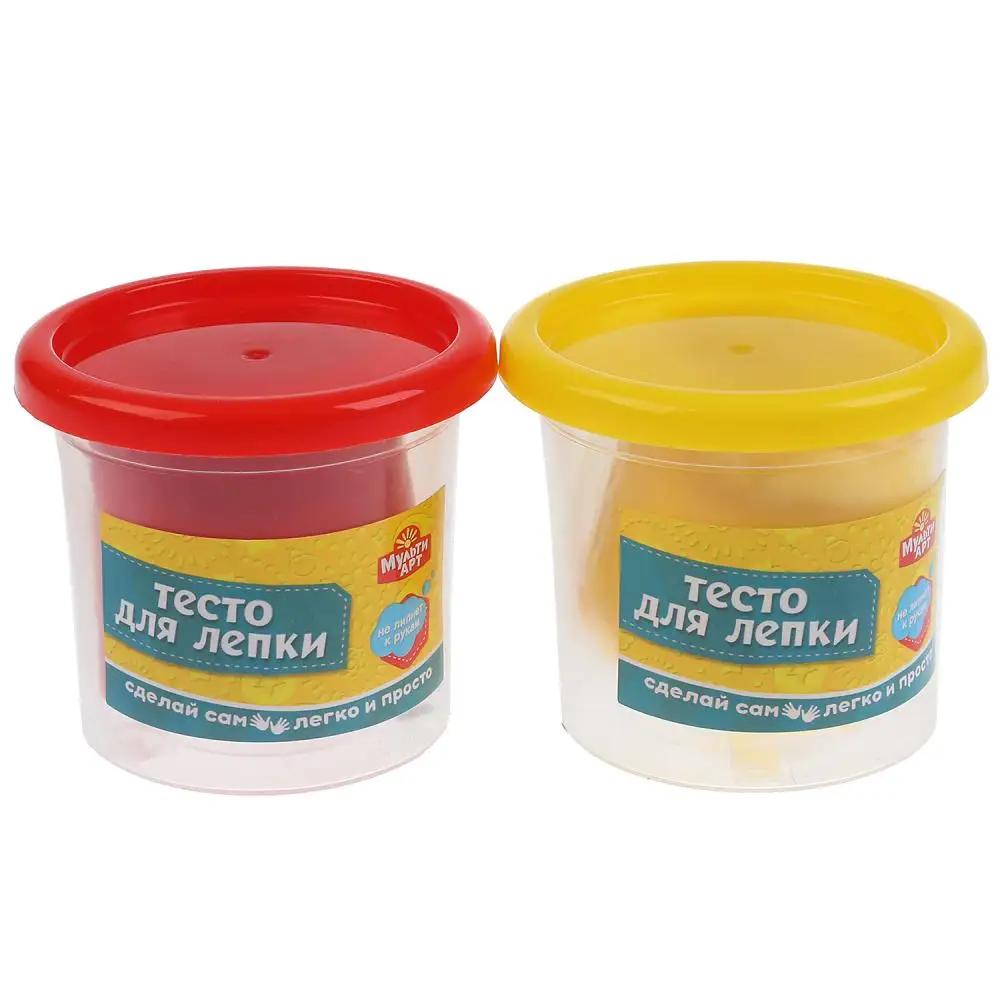 Набор тесто для лепки &quotМаша и Медведь&quot (3 шт.х 50 гр. + формочки) MultiArt S350PD