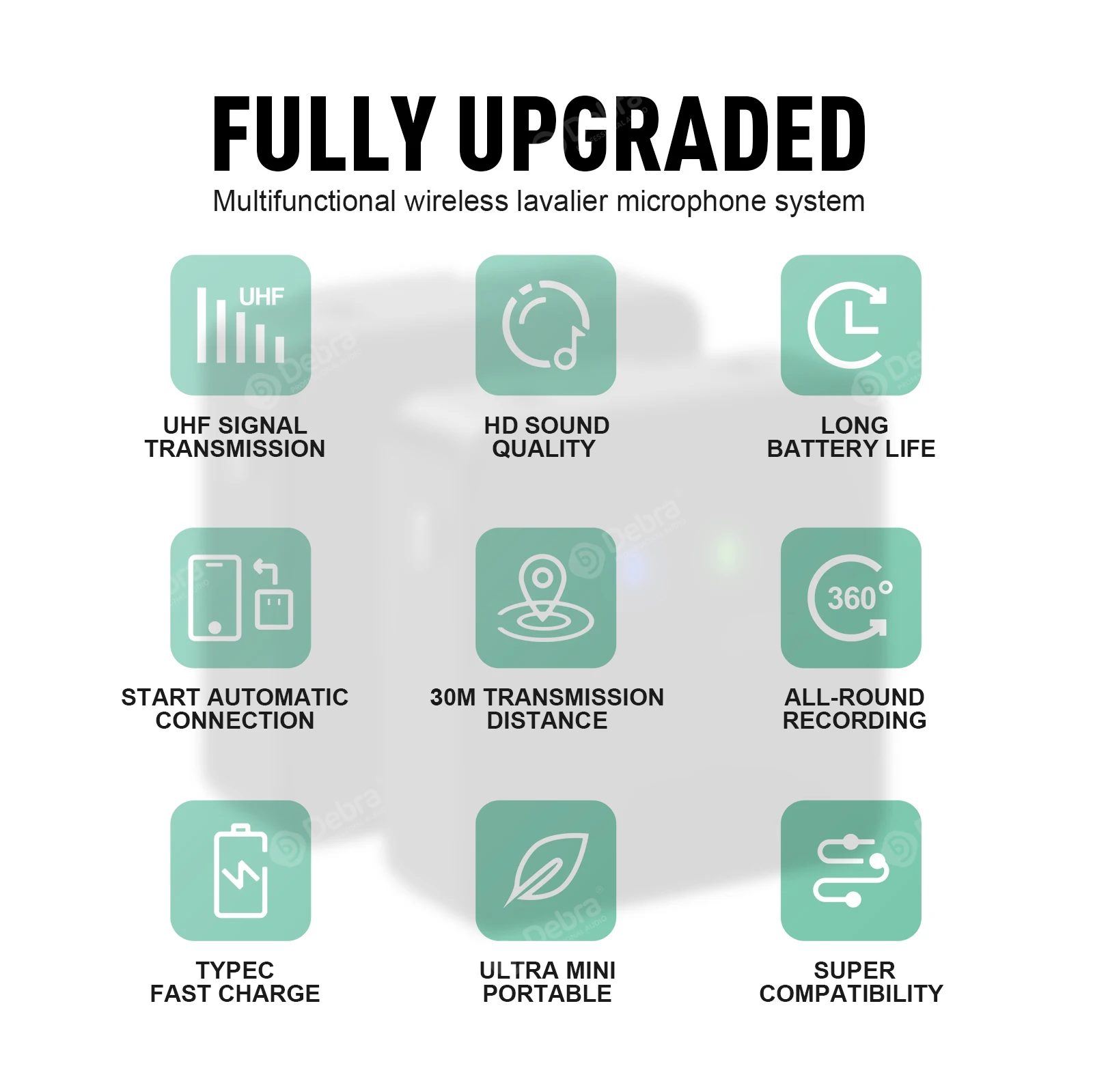 Портативный беспроводной петличный микрофон серии MGO для записи интервью