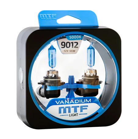 Галогенные автолампы MTF Light серия VANADIUM HIR2(9012) 12V 55W|Лампы для автомобильных фар