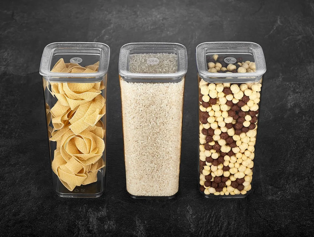60-40-30-25-20-15-10-5 Pcs Sude Kitchen Food Storage Box Container Set Square Organizer Vacuumed Lid Airtight Transparent Jar | Дом и сад