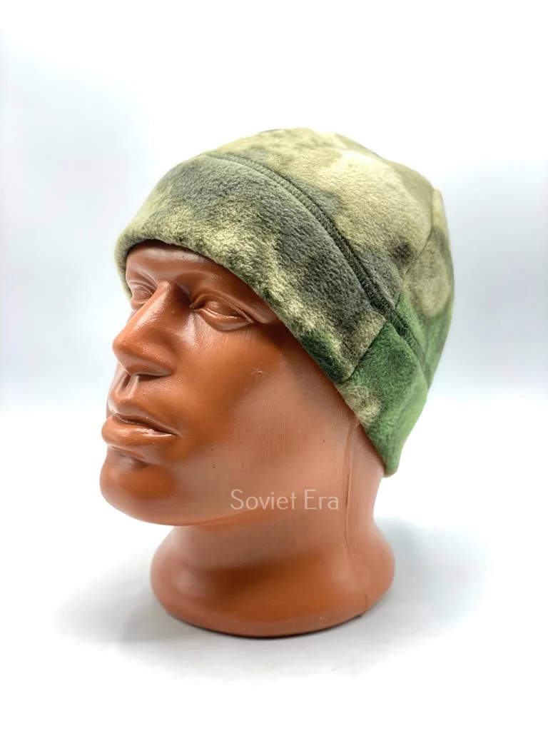 Мужская шапка из флиса камуфляж тактическая &quotМох&quot мультикам универсальный