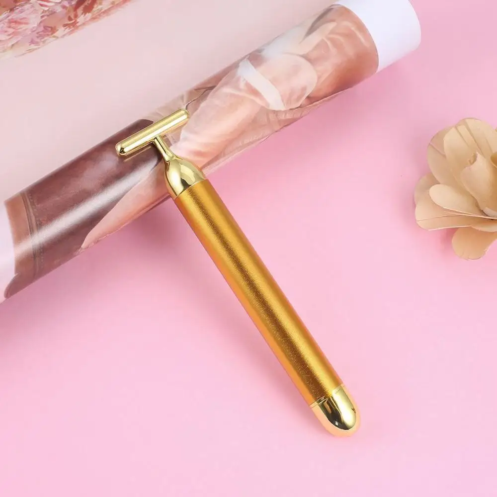 

Energy Beauty Bar Beauty Massage Instrument Slimming Face Gold Vibration Facial Beauty Roller Stick Lift Skin Tightening Massag