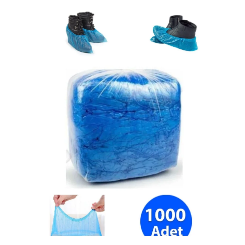 

1000 PCs Disposable Plastic Shoe Covers Shoe Covers Clean Waterproof Shoes Cover Boots Case Protective Security Home