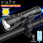 TRLIFE велосипед светильник непромокаемые USB Перезаряжаемые светодиодный 1000lums MTB велосипеда спереди лампа ультра светильник XHP99 вспышка светильник велосипеда светильник для Прямая поставка