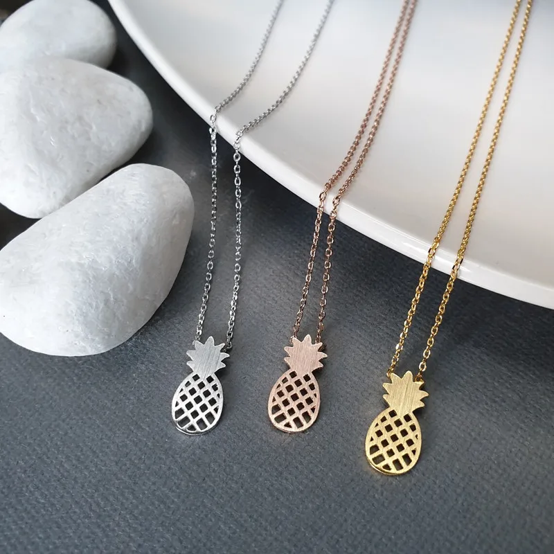 Тропический подвеска с плодами ананаса ожерелье хороший подарок для девушек и