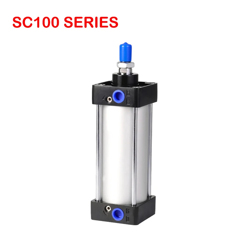 

Free Shipping SC100 Standard Bore 100mm Stroke 25-1000mm Double Acting With Magnetic Aluminium Alloy Pneumatic Cylinders
