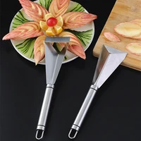 stainless steel diy platter decoration fruit carving knife fruit artifact triangle vegetable cutter non slip kitchen gadgets