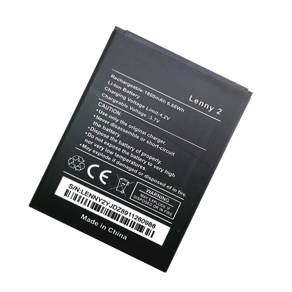 

1800mAh Replacement Lenny 2 Battery For Wiko LENNY2 Batterie Bateria Batterij Cell Phone Batteries