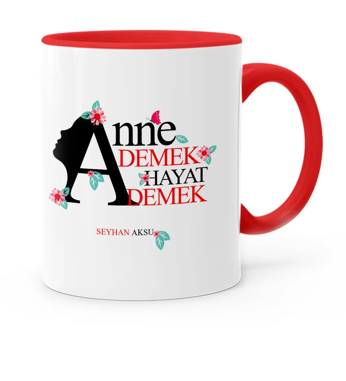 

Персонализированная красная кружка для мамы Say Mean Life