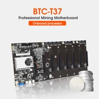btc 37 miner motherboard mining cpu set 8 video card slot ddr3 memory integrated vga interface low power consumption