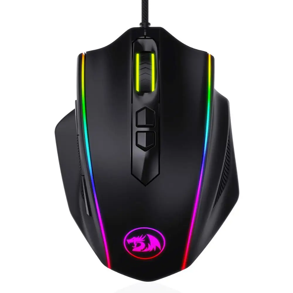 Игровая мышь Redragon M720 VAMPIRE RGB проводная оптическая игровая 10000 DPI эргономичная
