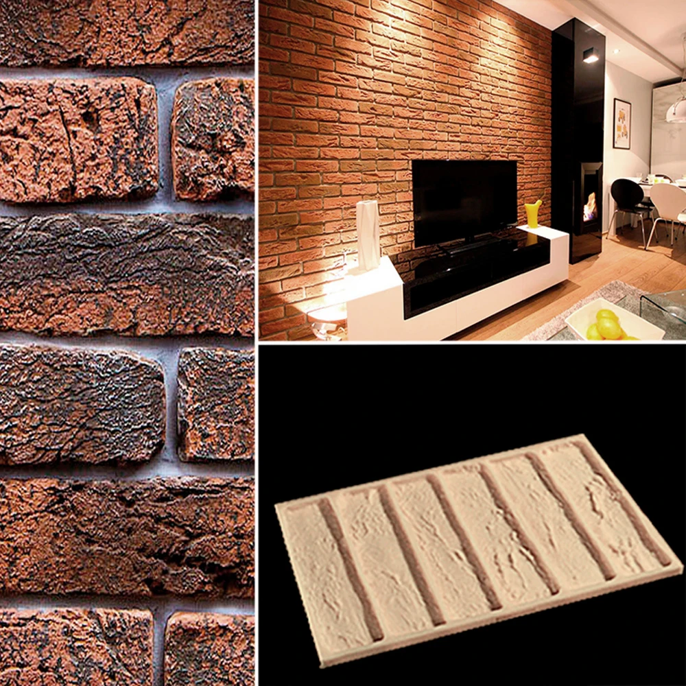 Формы для гипсовой плитки полиуретановые старый кирпич лофт инструмент