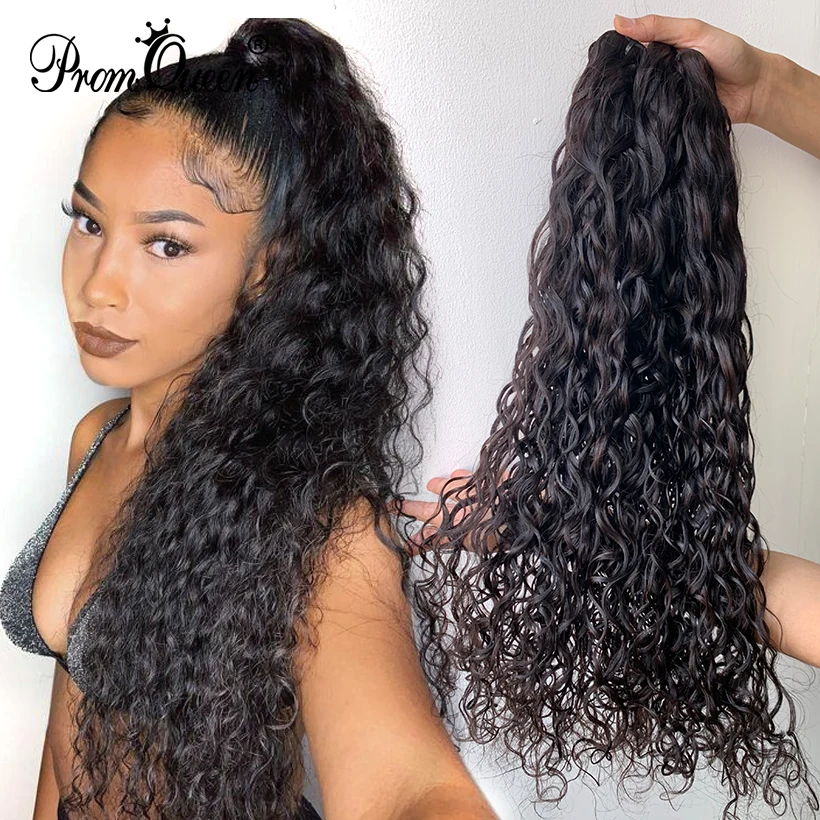 Выпускного вечера Queen Hair вплетаемые пряди индийские волнистые девственные