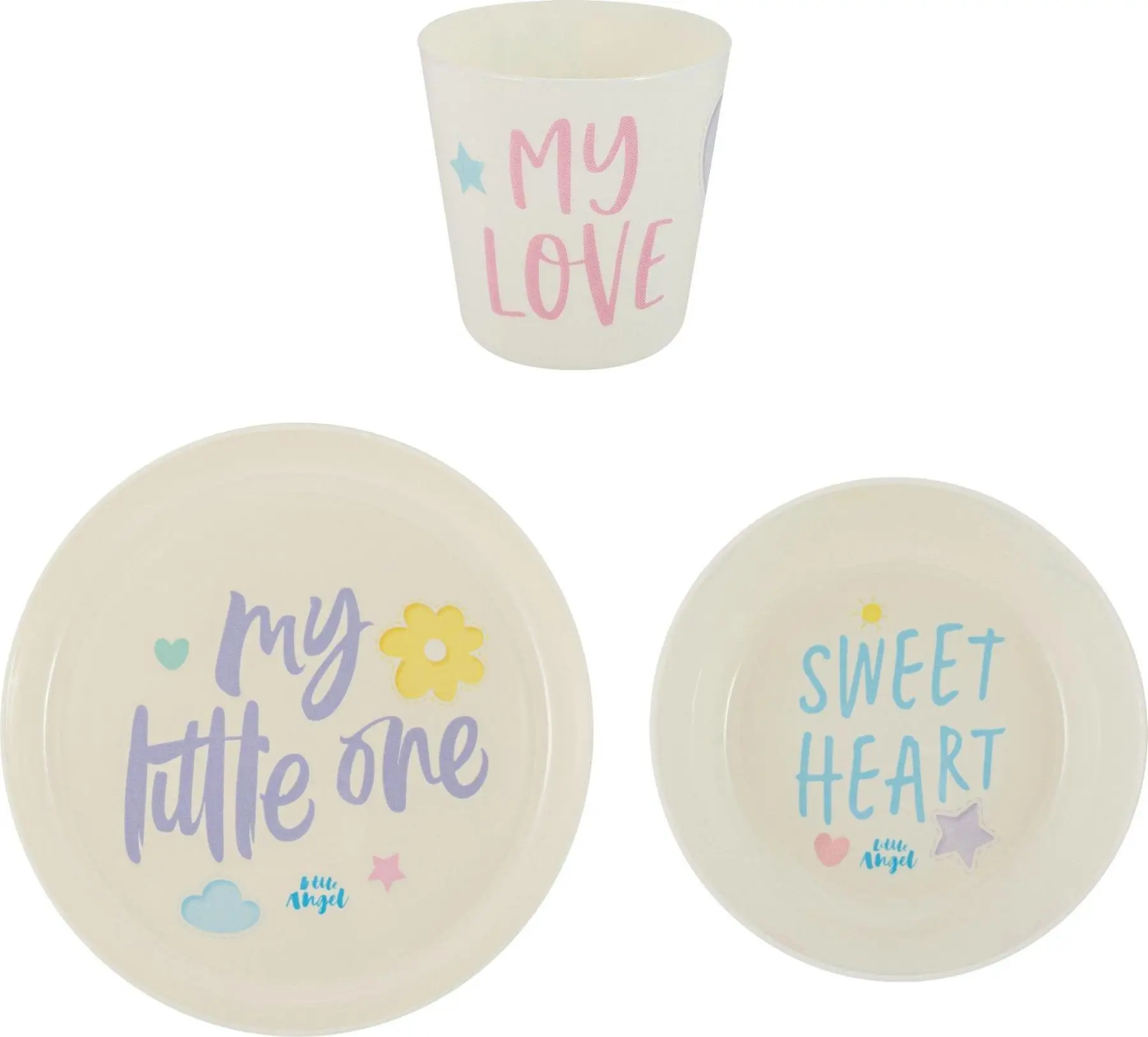 Набор детской посуды &quotLettering&quot|Украшения своими руками для вечеринки| |