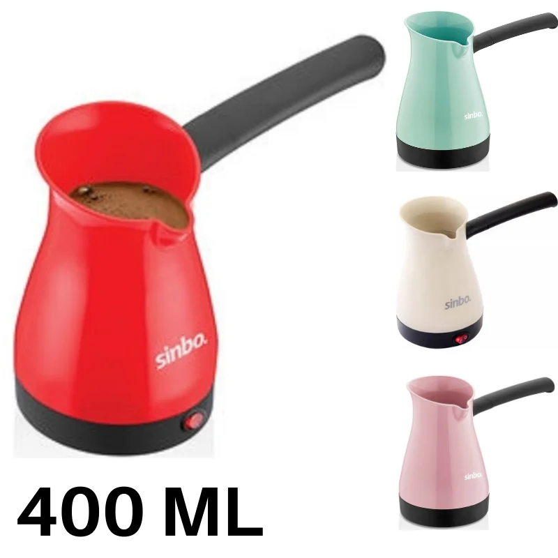 

Turkisch Coffee Maker Electric Coffee Percolato 1000W 400ML Greek Coffee Pot Portable Machine Fast Heat Resistant Home Office