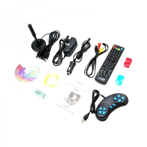 Портативный DVD-плеер Eplutus EP-1403T c цифровым тюнером DVB-T2 15'' TFT - LCD экран