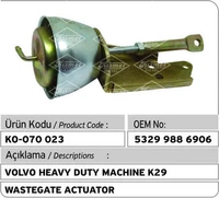 volv0 k29 heavy duty machine turbo wastegate actuator 53299886906
