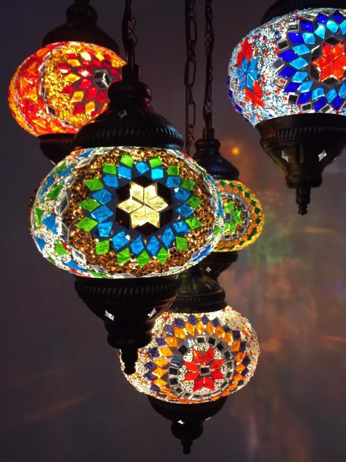 Бесплатная доставка Турецкая ручная работа 5 шаров марокканская мозаика