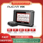 Диагностический сканер MUCAR VO6 Obd 2, профессиональный инструмент для диагностики автомобиля, полный прибор, 28 сбросов
