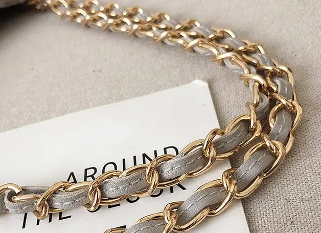 Классическая модная клетчатая женская сумка большая емкость на плечо с цепью