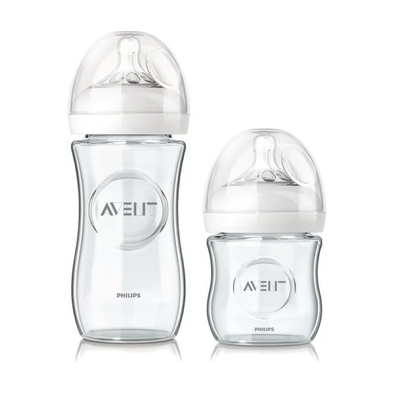Набор детских бутылочек Philips Avent 2'li из натурального стекла бутылочка для