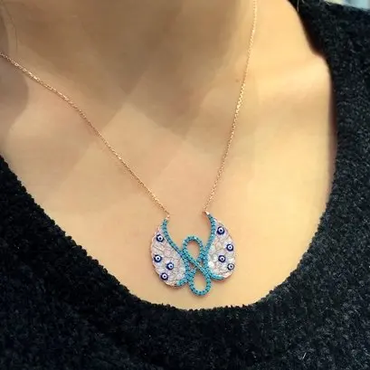 

Amazon Angel Wing Infinity Silver Necklace