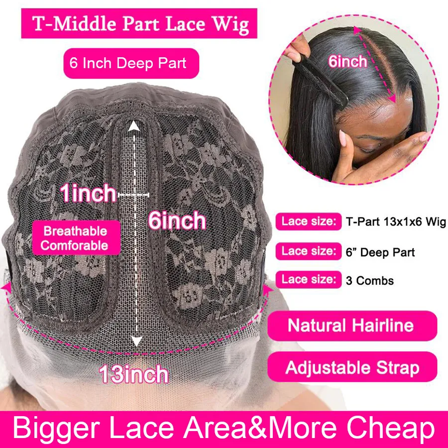 Transparent 30 32 Inch Body Wave Lace Front Wig Wigs Glueless Preplucked For Women Human Hair Remy T | Шиньоны и парики