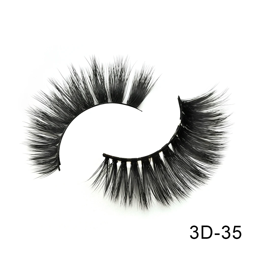 3D-35 6 пар Friholl. m Искусственные норковые ресницы натуральные длинные ресницы ручной работы макияж 25 мм Искусственные норковые ресницы 3D синтетические шелковые накладные ресницы - Цвет: 3D-35