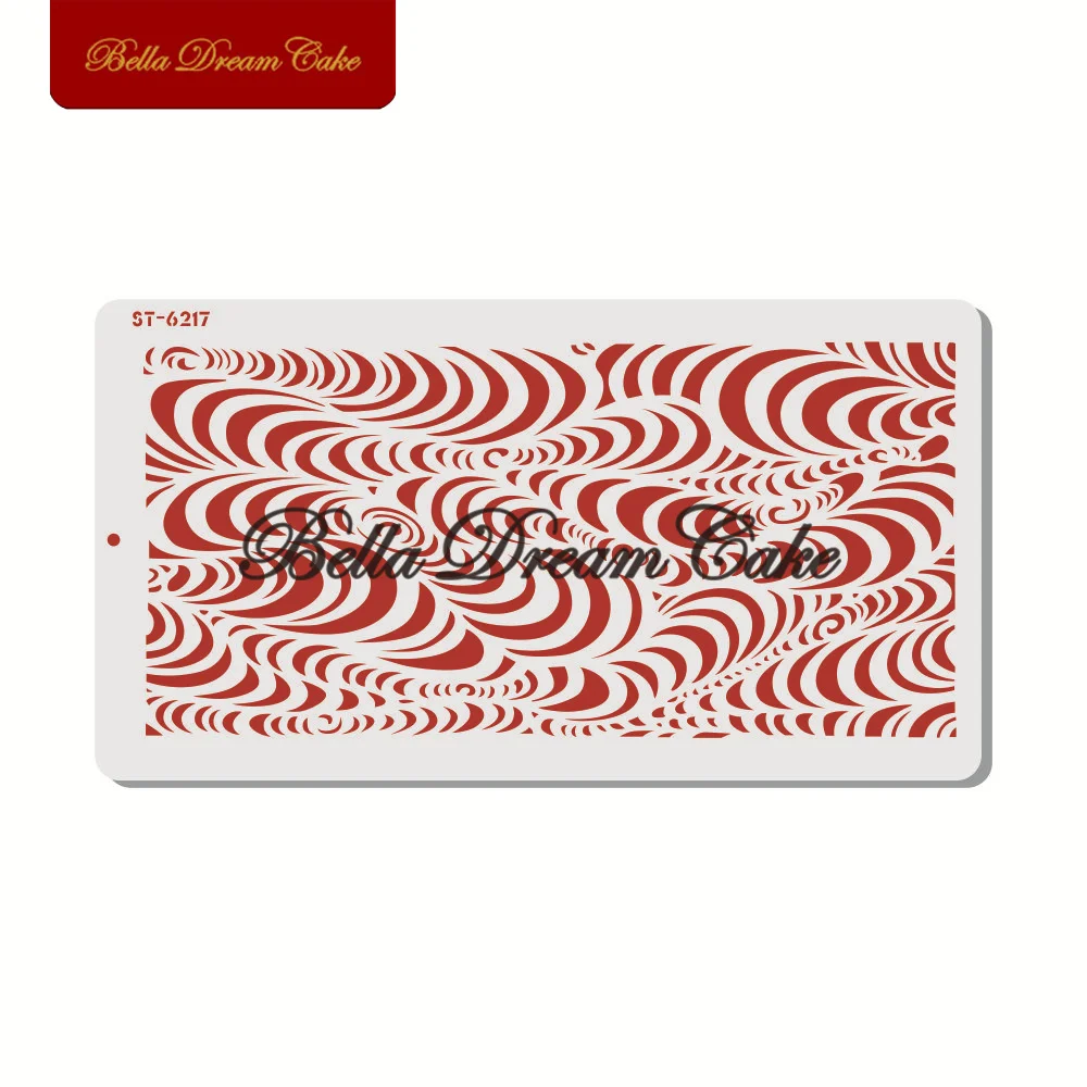 Кружевной трафарет для торта с волнистыми кружевами домашний питомец шоколадных