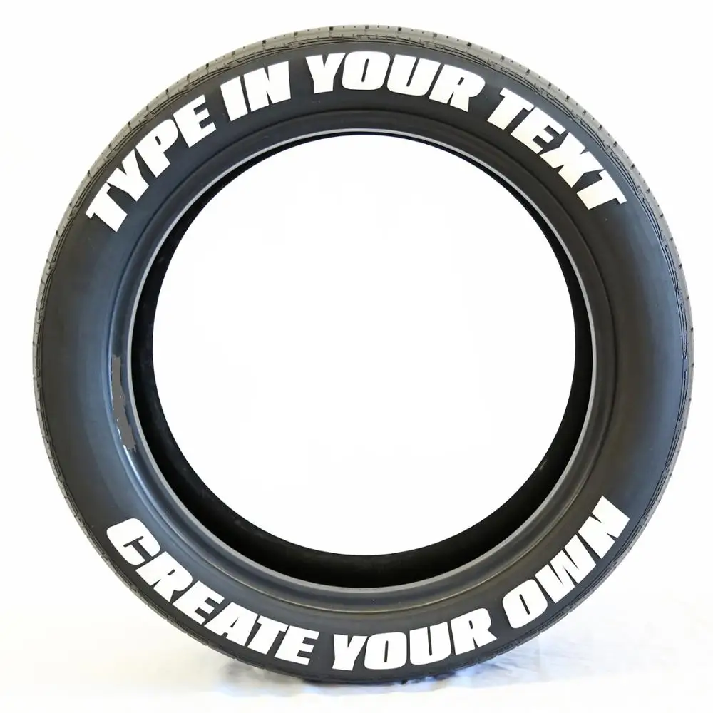 Наклейки для автомобильных шин Настраиваемые наборы надписей толщина 3 мм