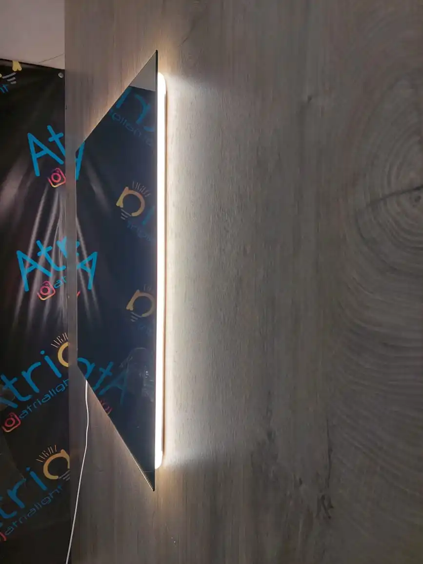 Зеркало в ванную комнату серия CAPELLA настенное светодиодный свет 3000К 4000К 6000К