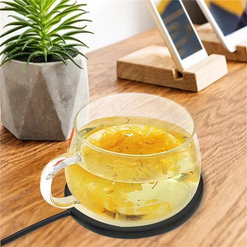 

Electric Waterproof Touch Cup Warmer Heating Mat Pad Heater For 2 Constant-Temperatures Optional Auto-Off Best Gift Idea