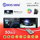 Автомагнитола с экраном 1 DIN BOS-MINI bos-xy481p5 Джойстик, пульт и 7 цветов подсветки Bluetooth, SDMMC слот (до 32Gb), USB