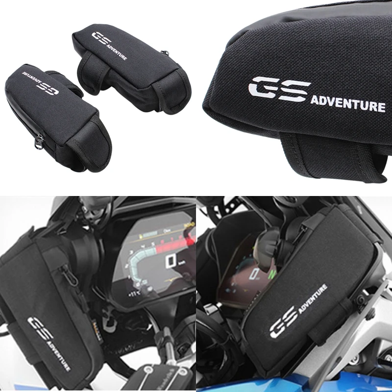 

Сумка для хранения Водонепроницаемый и пылеотталкивающие часы обтекатель сумки боковое ветровое стекло автомобиля посылка для BMW R1200GS ADV ...