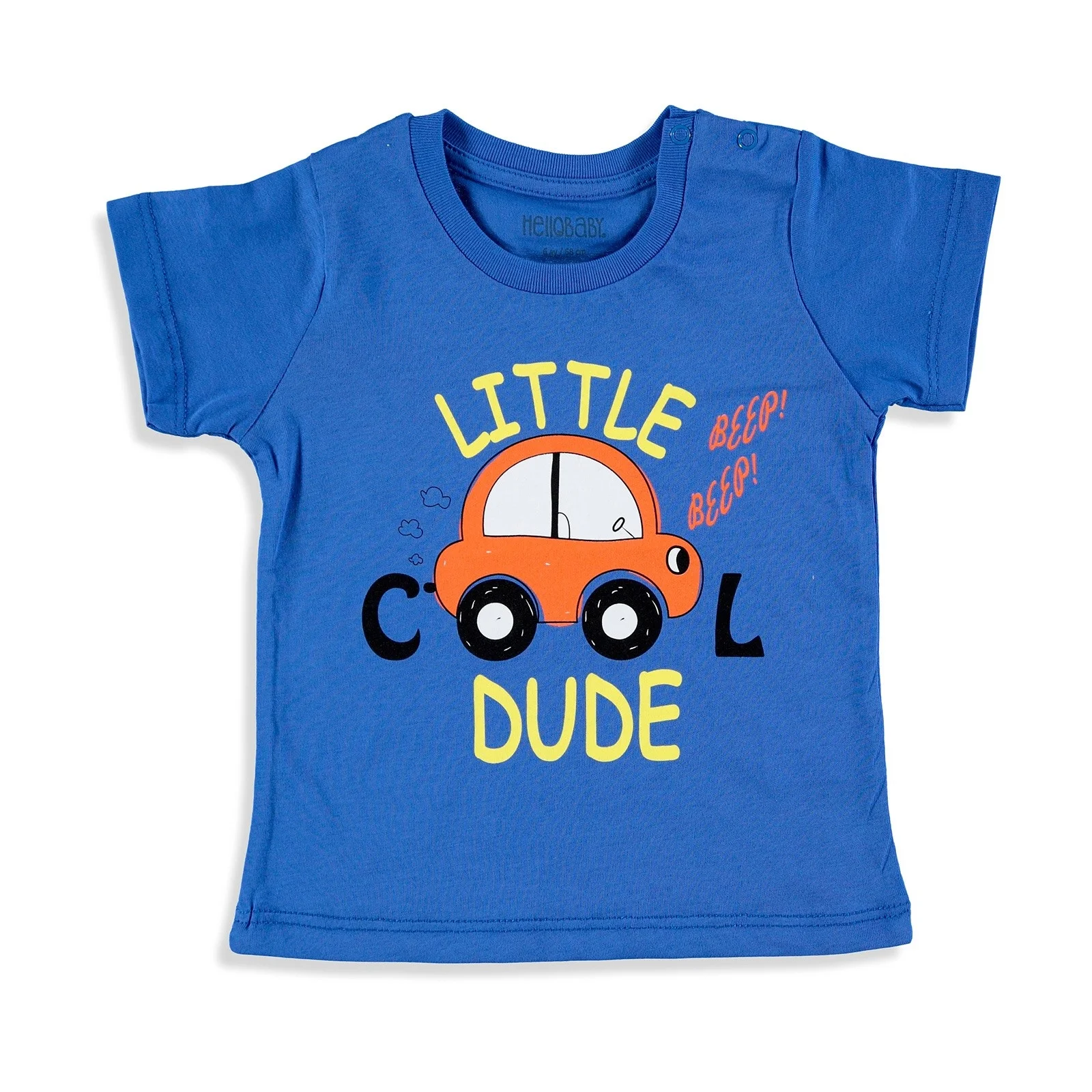Ebebek HelloBaby/Базовая футболка для маленьких мальчиков Хлопковая с короткими