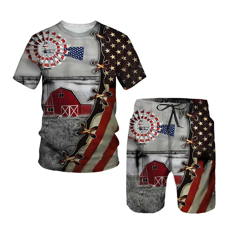 

Summer Fashion Short Suit Unisex Men/Women Two-piece Suit Sport Wear Tops Set