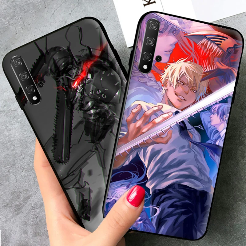 

Cartoon Anime Chainsaw Man Phone Case For Huawei Honor 10 V10 10i 10 Lite For Honor 10X Lite lovely Soft TPU Cover Funda