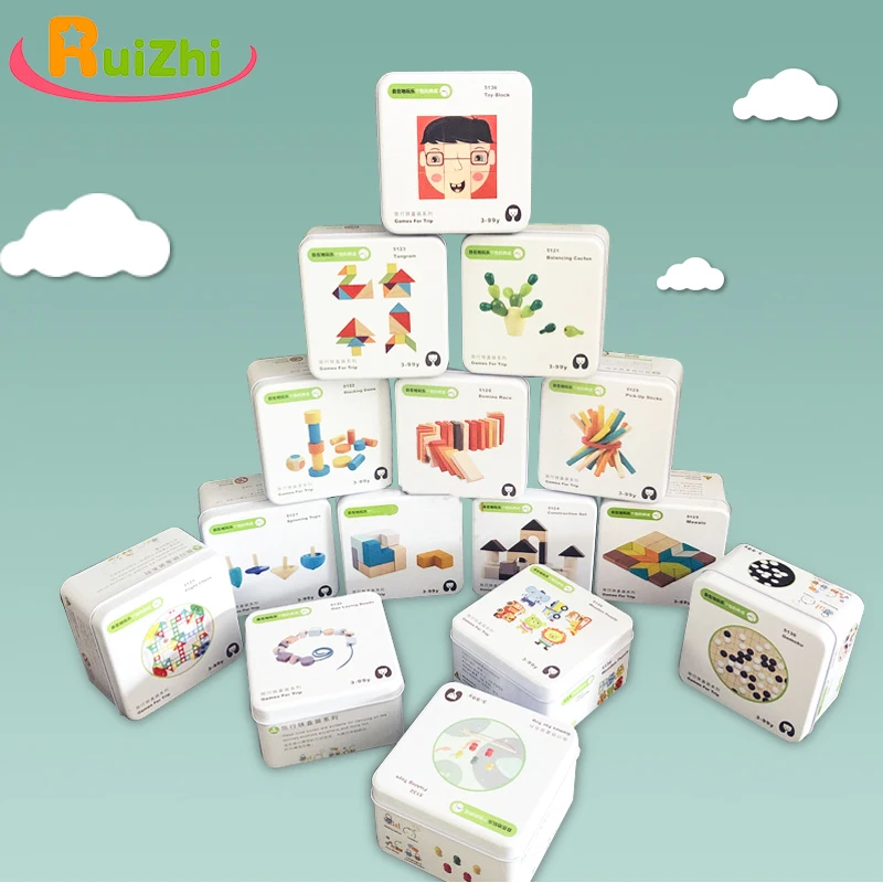 Ruizhi Дети DIY интеллект строительный блок деревянный Раннее Обучение Образование