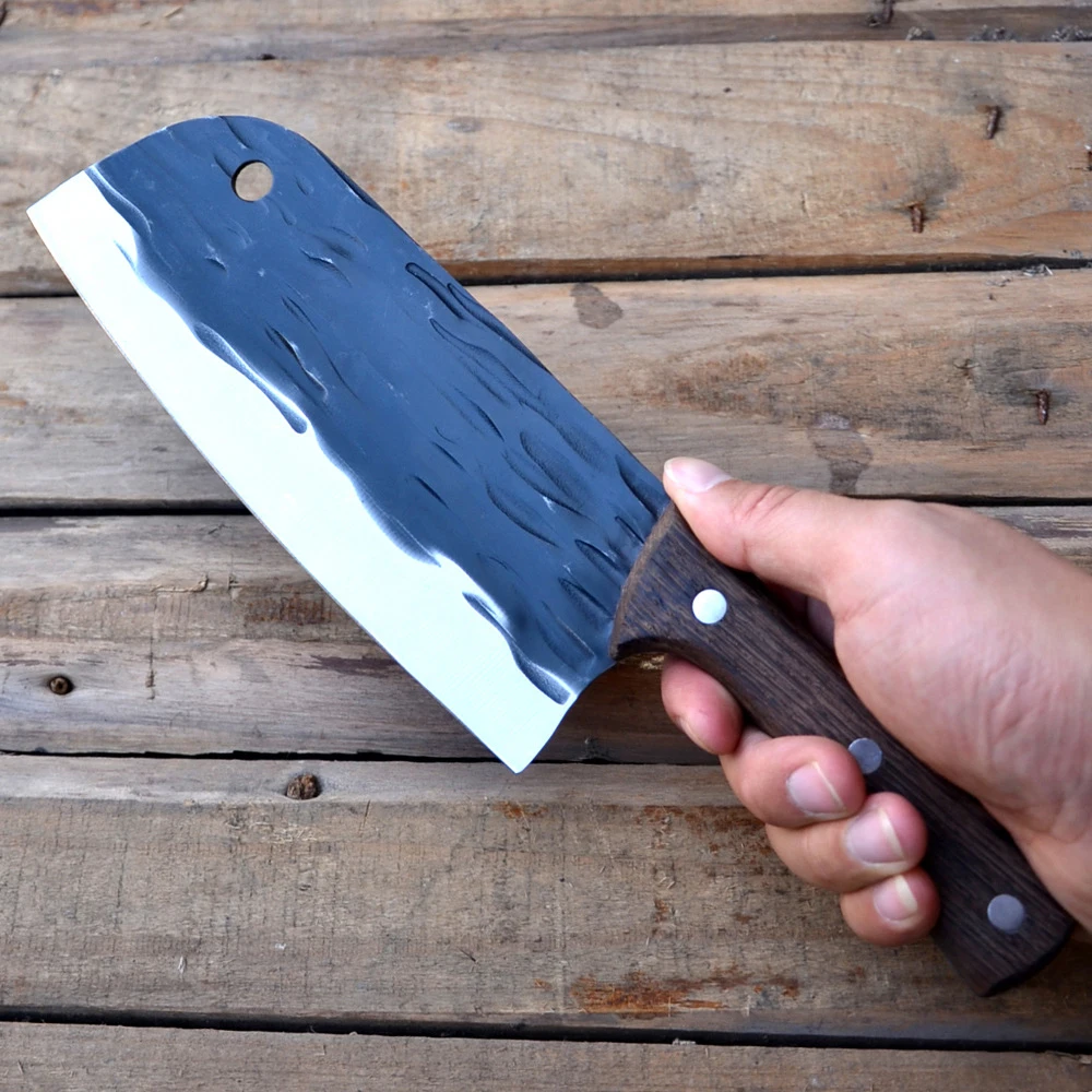 

1pc Meat Cleaver Kitchen Knife Slicing Vegetables Meat Chopping Knife Forged Boning Knife Butcher Knife Cooking Tools